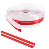 20Ft T-Shaped Door Draft Stopper, Silicone Weather Stripping Seal Tape for Doors and Windows - Clear, 1.38 Wide (35mm)