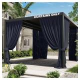 Kimunuk Gazebo Universal Replacement Privacy Curtain,12