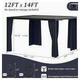 Kimunuk Gazebo Universal Replacement Privacy Curtain,12