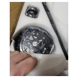 KNUN 56 inch Ceiling Fans with Lights, Black Flush Mount Ceiling fan with Light and Remote/APP Control, 3CCT, RGB, Dimmable, Noiseless, Low Profile Ceiling Fan for Bedroom, Patio, Indoor/Outdoor Use