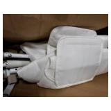 UPGOGO Folding Toddler Bed Rails for Crib,Toddler Bed Guard Rail with Reinforced Anchor Safety System,Bed Rail for Kids Fit,Bunk,Full Size,Queen,King,Twin(White,33x23.6)