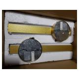 Battery Operated Wall Sconces, 15 Inch Gold Wireless Wall Sconces Set of Two, 10000mAh Rechargeable Sconces with Remote Control, 3000K-6000K Modern LED Dimmable Wall Lights for Bedroom Living Room