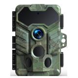 SniperView Trail Camera WiFi, 32MP 1080P Game Camera with 32GB Memory Card, Trail Cam with Low Glow Night Vision, 0.1s Trigger Speed 130° Wide-Angle Motion Activated IP66 Waterproof