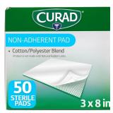 CURAD Sterile Non-Adherent Pad, 3x8 (Pack of 50)