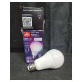 GLOBE Electric 50589 Color-Changing A19 LED Smart Light Bulb, 2.4 GHz Wi-Fi, 60W Equivalent 800LM, Works with Alexa Only, 1-Pack