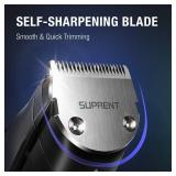 SUPRENT Adjustable Beard Trimmer for Men, Cordless Electric Beard Trimmer with Precision Dial, USB Rechargeable 19 Length Settings Mustache Trimmer for Mens Gifts