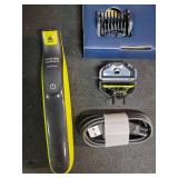 Norelco Philips OneBlade 360 Hybrid Face, Electric Beard Trimmer and Shaver, with 360 Blade Technology, 1x 360 Blade for Face, 5in1 Adjustable Comb, Model QP2724/90