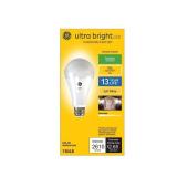 GE 93129366 LED Outdoor-Rated Ultra Bright Light Bulb, Soft White, A21 Medium Base, 22 Watt - Quantity 1