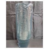 RooTrimmer 50 Pack 6 Inch Nursery Pots, Planting Grow Plastic Flower Pots, Thick Planters with Drainage Holes for Outdoor/Indoor Plants Succulent Herb (Green)