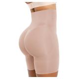 SHAPELLX Shapewear Tummy Control Short for Women Seamless High Waisted Body Shaper (Sand, XXX-Large/XXXX-Large