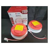 Kidde Hardwired Smoke Detector, 10-Year Battery Backup, Interconnectable, LED Warning Light Indicators, 2 Pack - Retail $80