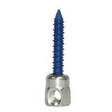 Everflow 8061957-25 3/8\" Screw Horizontally Threaded Rod Anchor Designed for Concrete Structure, Steel with Zinc Finish, Blue Delta Seal (25 Pack)