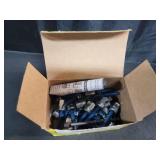 Everflow 8061957-25 3/8\" Screw Horizontally Threaded Rod Anchor Designed for Concrete Structure, Steel with Zinc Finish, Blue Delta Seal (25 Pack)