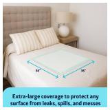 Medline Super Absorbent Underpad, 36\" x 36\", 10 Count, Extra Large Disposable Incontinence Pads, Protective Bed Pads, Chucks, For Kids, Adults, Elderly, Furniture & Surface Protection Pee Pad