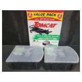 Tomcat Rat and Mouse Killer Disposable Stations for Indoor/Outdoor Use: Child and Dog Resistant, Pre-Filled, Easy Monitoring, 2-Pack