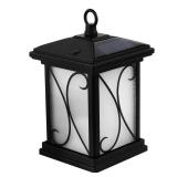Feit Electric Solar Outdoor LED Lantern, 1800K Warm White, 10 Lumens, 3.5-Watt Authentic Live Flicker Flame and Weatherproof Build for Year-Round Outdoor Path Light, LLAN4SQ/FLAME2/SOL