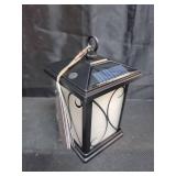 Feit Electric Solar Outdoor LED Lantern, 1800K Warm White, 10 Lumens, 3.5-Watt Authentic Live Flicker Flame and Weatherproof Build for Year-Round Outdoor Path Light, LLAN4SQ/FLAME2/SOL