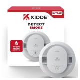 Kidde Smoke Detector, 10-Year Battery Powered, LED Warning Light Indicators