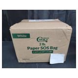 Perfect Stix- 2lb White Paper Bags -Pack of 500ct