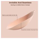 Awant Strapless Sticky Bra (US, Cup Band, D, Beige)