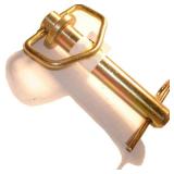 Hard to Find Fastener Swivel Handle Hitch Pin, Heavy Duty Heat Treated Corrosion Resistant Safety Hardware for Securing Tractor Trailers, 7/8 x 4-1/4-Inch