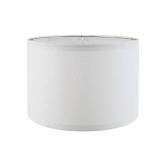 Aspen Creative 38302, Contemporary Design Collapsible Drum Spider Shade, 12\" Top x 12\" Bottom x 8\" Height, White Linen