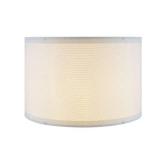Aspen Creative 38302, Contemporary Design Collapsible Drum Spider Shade, 12\" Top x 12\" Bottom x 8\" Height, White Linen