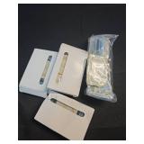 Amazon Basics 5-Blade Razor Handle for Women, Includes 12 Cartridges and Shower Hanger, 14 Piece Set, Blue