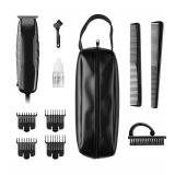 Andis 30285 Headliner 2, 11-Piece Hair Cutting Trimmer Kit, Carbon Steel T-Blade, Corded Electric, Black - Retail $44