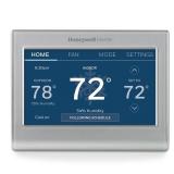 Honeywell Home RENEWRTH9585WF Smart Color Thermostat (Renewed), Silver (RENEWRTH9585WF/U) - Retail $60