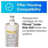 Filtrete Replacement Filter 3US-AF01 Standard Under Sink Quick Change Water Filtration, White