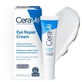CeraVe Eye Repair Cream, Under Eye Cream For Puffiness And Bags Under Eyes, Hyaluronic Acid + Niacinamide + Marine Botanical Complex, Oil Free & Opthalmologist Tested