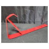 Guardian 2503 Fixed Heavy Duty Roofing Bracket for Use with 21/12 Pitch Roofs 6 Inch by 60 Degree Fixed Angle Platform Powder Coated Red OSHA Compliant