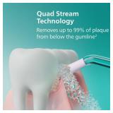 Philips Sonicare Cordless Power Flosser 3000 - Water Flosser with Innovative Quad Stream Technology, Oral Irrigator with 2 Flossing Modes and 3 Pressure Levels, IPX7 Waterproof, White, HX3826/21 - Ret