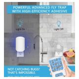 WowCatch Flying Insect Trap for Indoors, Bug Killer Light Trap for Fruit Flies, Gnats, Moths, and Houseflies, 1 Device + 4 Refills, Best Fly Traps for Home, Kitchen, Bedroom, Plant Area, Garages