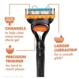 Gillette Fusion5 Razor Blade Refills for men- 12 Count 5-Bladed with Lubrication Strip and Precision Trimmer