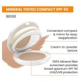 Avene High Protection Beige Tinted Compact, Broad Spectrum SPF 50+, UVA/UVB Blue Light Protection, Tinted sunscreen, 100% Mineral, Water Resistant, Non-Greasy, Fragrance-Free 0.35 Oz - Retail $45