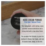 Baxter of California Hard Cream Pomade, Firm Hold - Soft Finish for Men and Women, Great for Thicker Hair Types, Solid Styling Cream for Textured Definition, Powered by Natural Ingredients, 2 Ounce - 