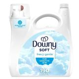 Downy Free & Gentle Liquid Fabric Softener, 140 fl oz, 190 Loads, Hypoallergenic, Sensitive Skin Friendly Fabric Conditioner Liquid