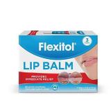 Flexitol Lip Balm, 0.35 Ounce Tube, Cream White, 3 Count