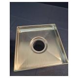 Elegante Drain Collection 6 in. Square Stainless Steel Shower Drain with Wave  Pattern and Zirconium Gold Plating Retail: $74