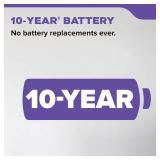 Kidde Smoke & Carbon Monoxide Detector, 10-Year Battery Powered, Voice Alerts, LED Warning Light Indicators