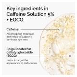 The Ordinary Caffeine Solution 5% + EGCG, Depuffing Eye Serum for Dark Circles and Tired Eyes, 1 Fl Oz