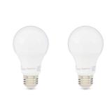 Amazon Basics A19 LED Light Bulbs 60 Watt Equivalent, Soft White (2700K), Energy Efficient 9W, Non-Dimmable, 10,000 Hour Lifetime, 2-Pack