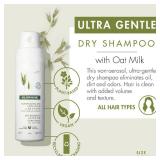 Klorane Dry Shampoo with Oat Milk - Eco-Friendly Non-Aerosol Formula - Vegan & Dermatologist Tested - Ultra-Gentle Powder Formula with Plant-Based Ingredients - Fully Recyclable Bottle - 1.7 oz.