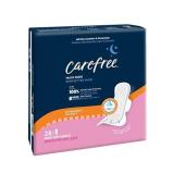 Carefree Maxi Pads for Women, Overnight Pads with Wings, 28ct | Carefree Pads, Feminine Care, Period Pads & Postpartum Pads | 28ct (Pack of 1)