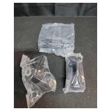 Ideal Security Model GLK Deadbolt for Storm and Screen Doors, Key Lock, Black (2-Piece Set)