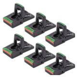 JT Eaton 409 Jawz Indoor Plastic Mouse Trap for Solid or Liquid Bait, Instant Kill Mouse Traps, No-Touch Disposal with Trap Set Indicator 6-Pack