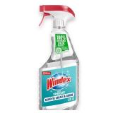 Windex Vinegar Glass and Surface Cleaner Spray Bottle, Packaging Designed to Prevent Leakage and Breaking, Surface Cleaning Spray, 23 Fl Oz