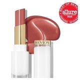 REVLON Super Lustrous Glass Shine Balm, Hydrating Tinted Lip Balm with Hyaluronic Acid, Aloe & Rose Quartz, 004 Nude Illuminator, 0.11 oz